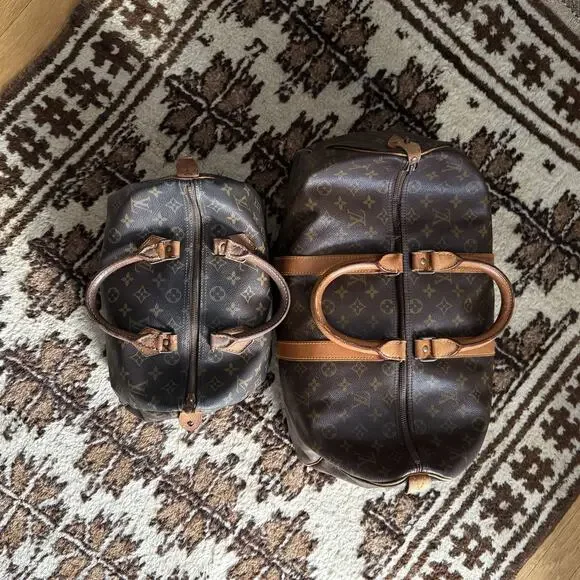 LOUIS VUITTON AS-IS Monogram Lot Set Speedy 30 & Keepall 45 Projects bags duffel - Picture 4 of 10